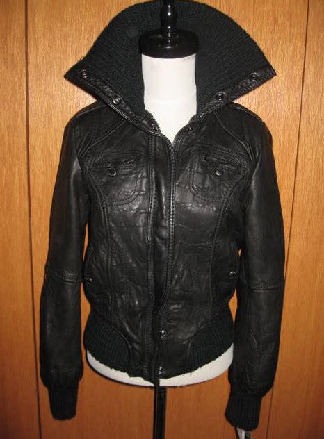 michael kors leather bomber jacket|Burnished Leather and Shearling Bomber Jacket .